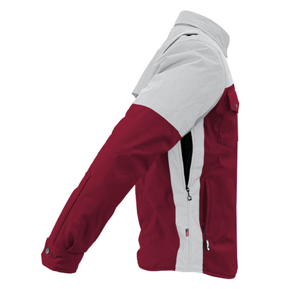 SoftShell Reflective Red Maroon Eclipse Winter Jacket for Men - with Pads