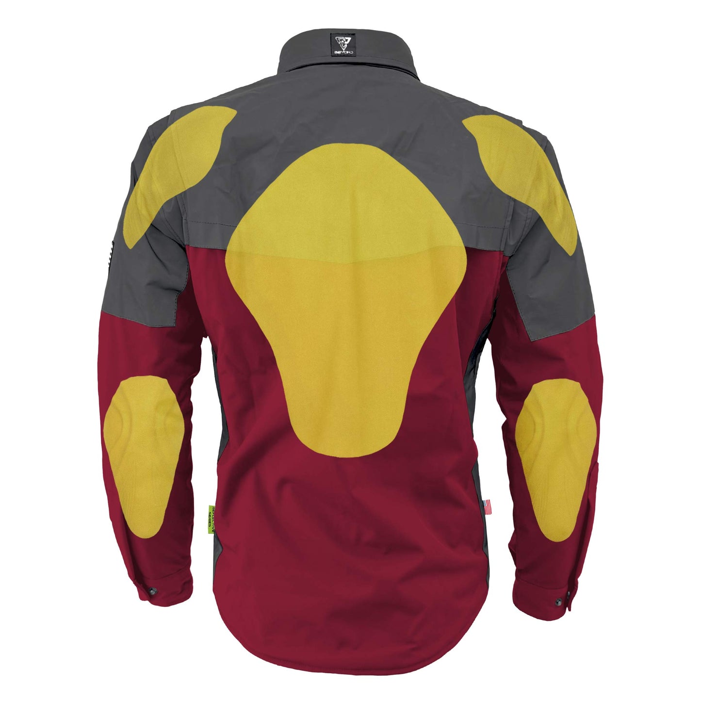 SoftShell Reflective Red Maroon Nebula Winter Jacket for Men - with Pads