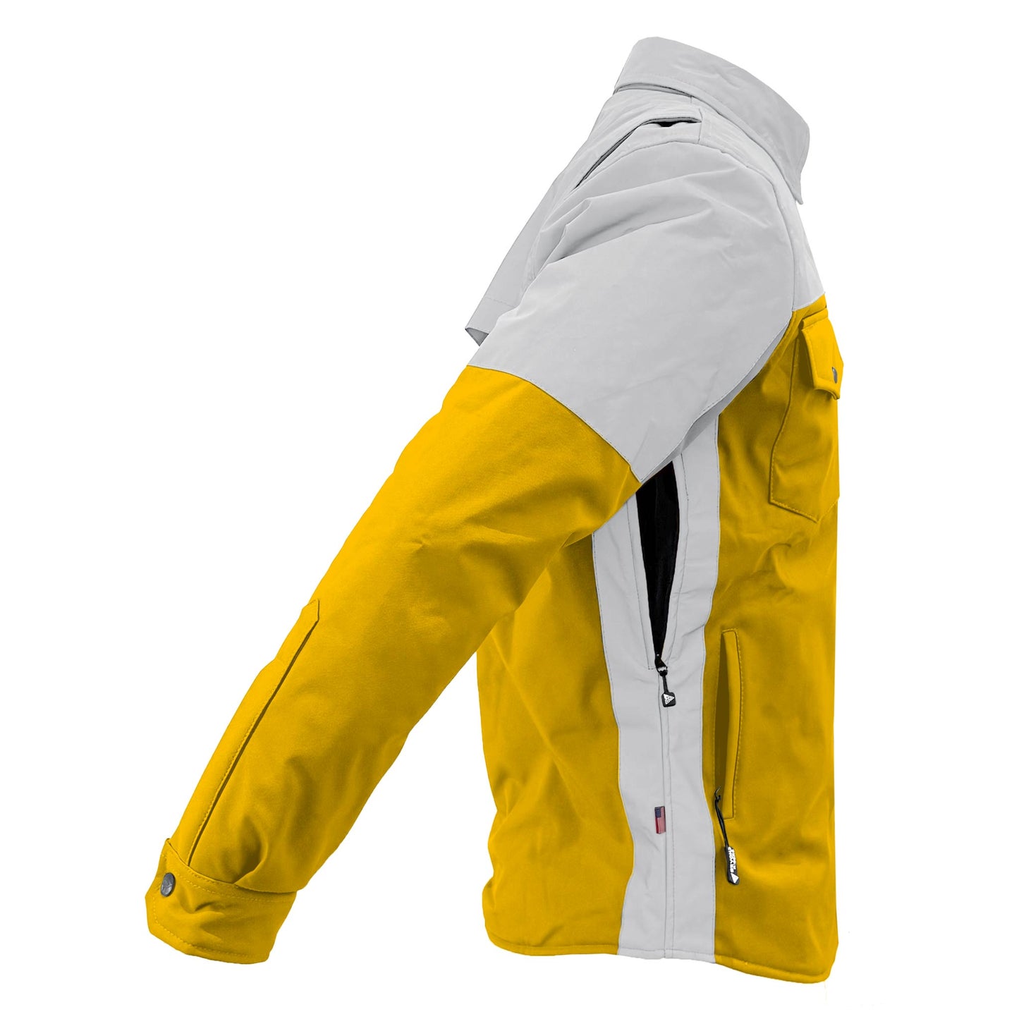 SoftShell Reflective Yellow Eclipse Winter Jacket for Men - with Pads