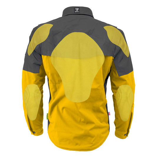 SoftShell Reflective Yellow Nebula Winter Jacket for Men - with Pads