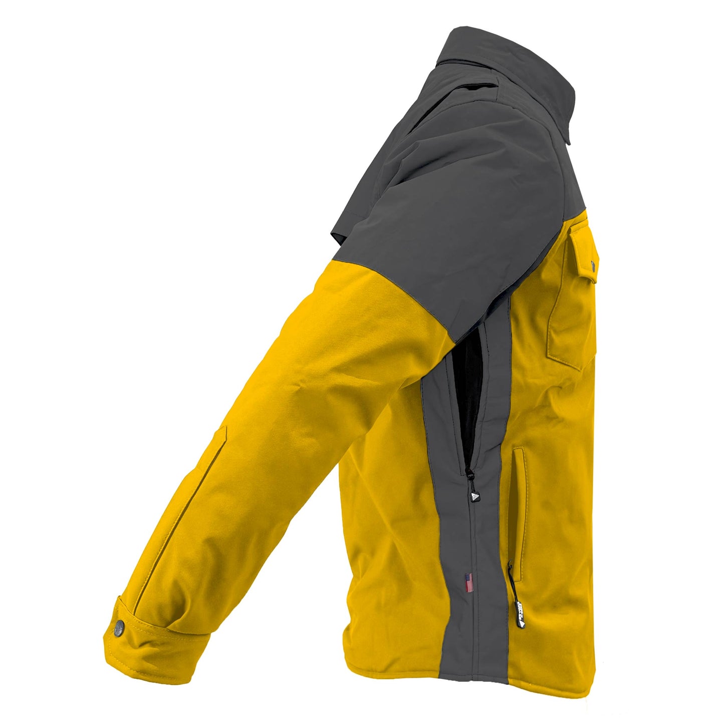 SoftShell Reflective Yellow Nebula Winter Jacket for Men - with Pads