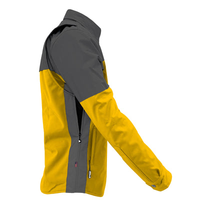 SoftShell Reflective Yellow Nebula Winter Jacket for Men - with Pads