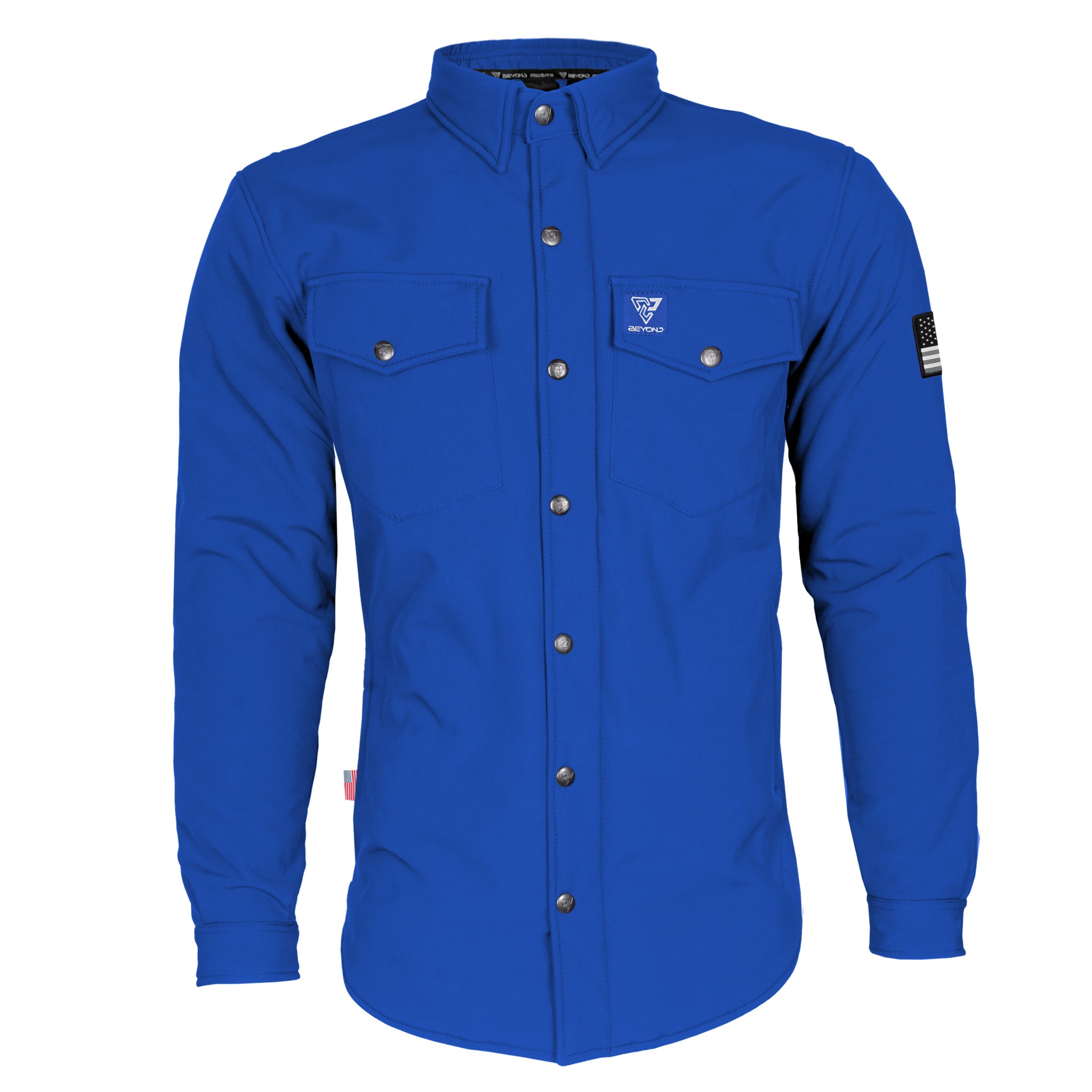 Royal blue jean jacket mens online