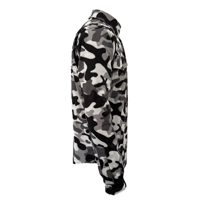 Protective SoftShell Winter Jacket for Men - Camouflage SnowFox with Pads