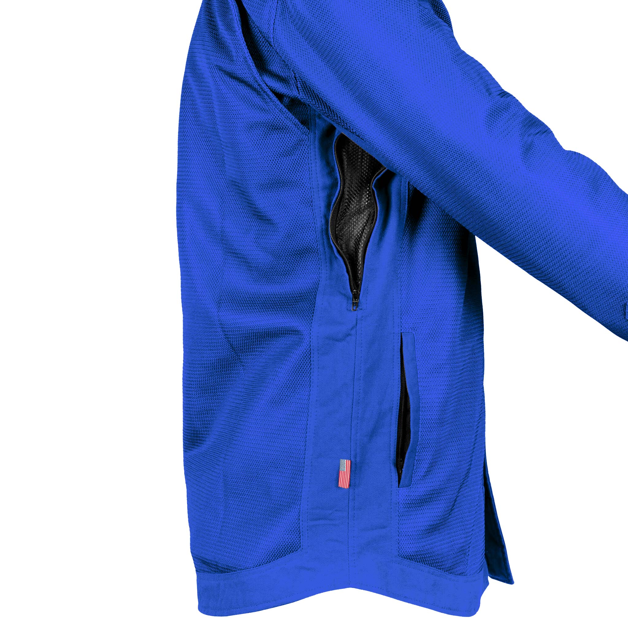 ‌Protective Summer Mesh Shirt - Blue Solid with Pads