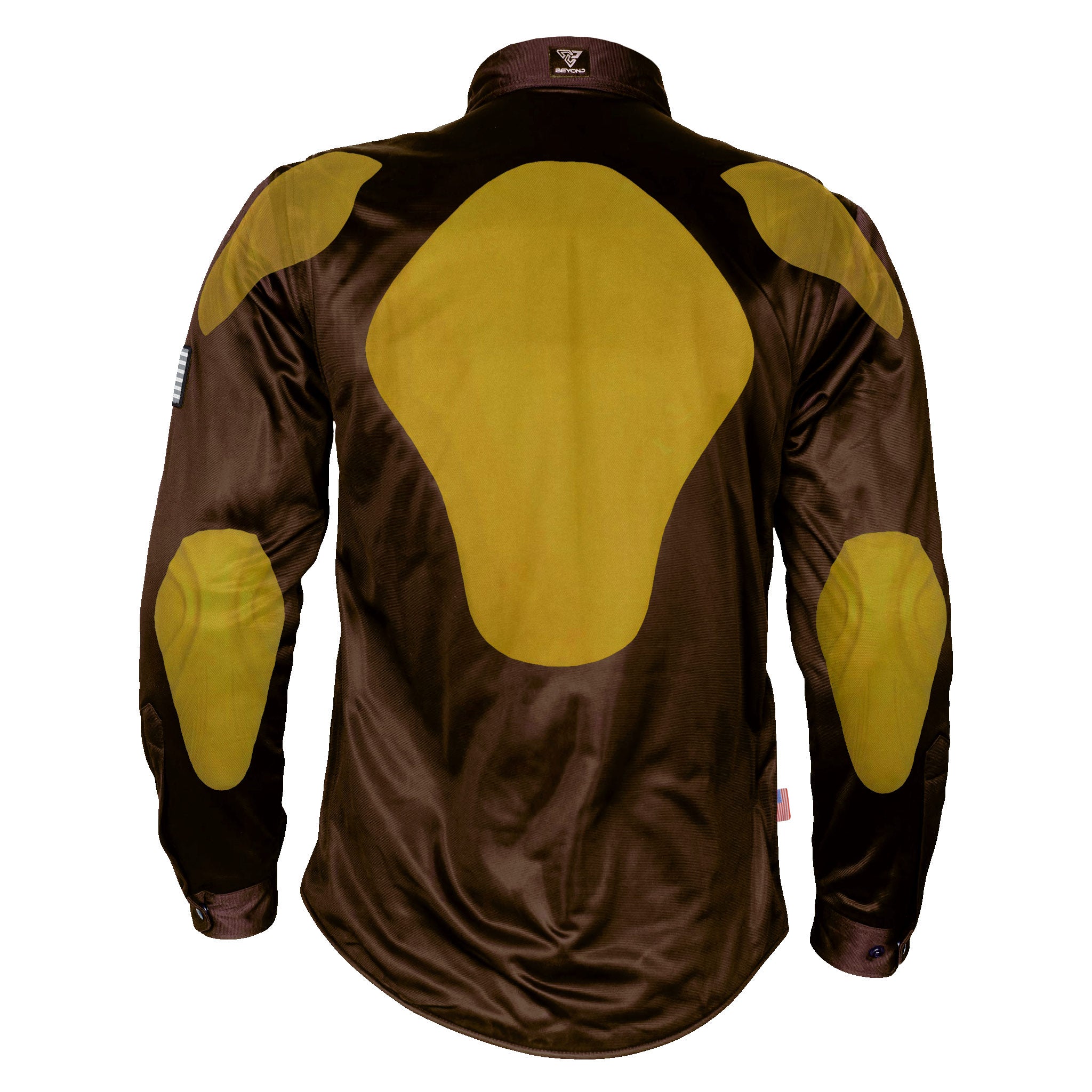 Ultra Protective Shirt - Brown Solid with Pads