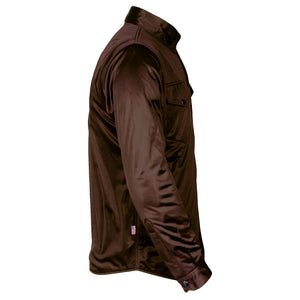 Ultra Protective Shirt - Brown Solid with Pads