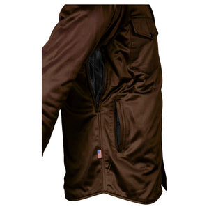 Ultra Protective Shirt - Brown Solid with Pads