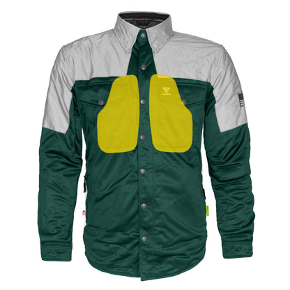 Ultra Reflective Shirt - Dark Green Eclipse with Pads
