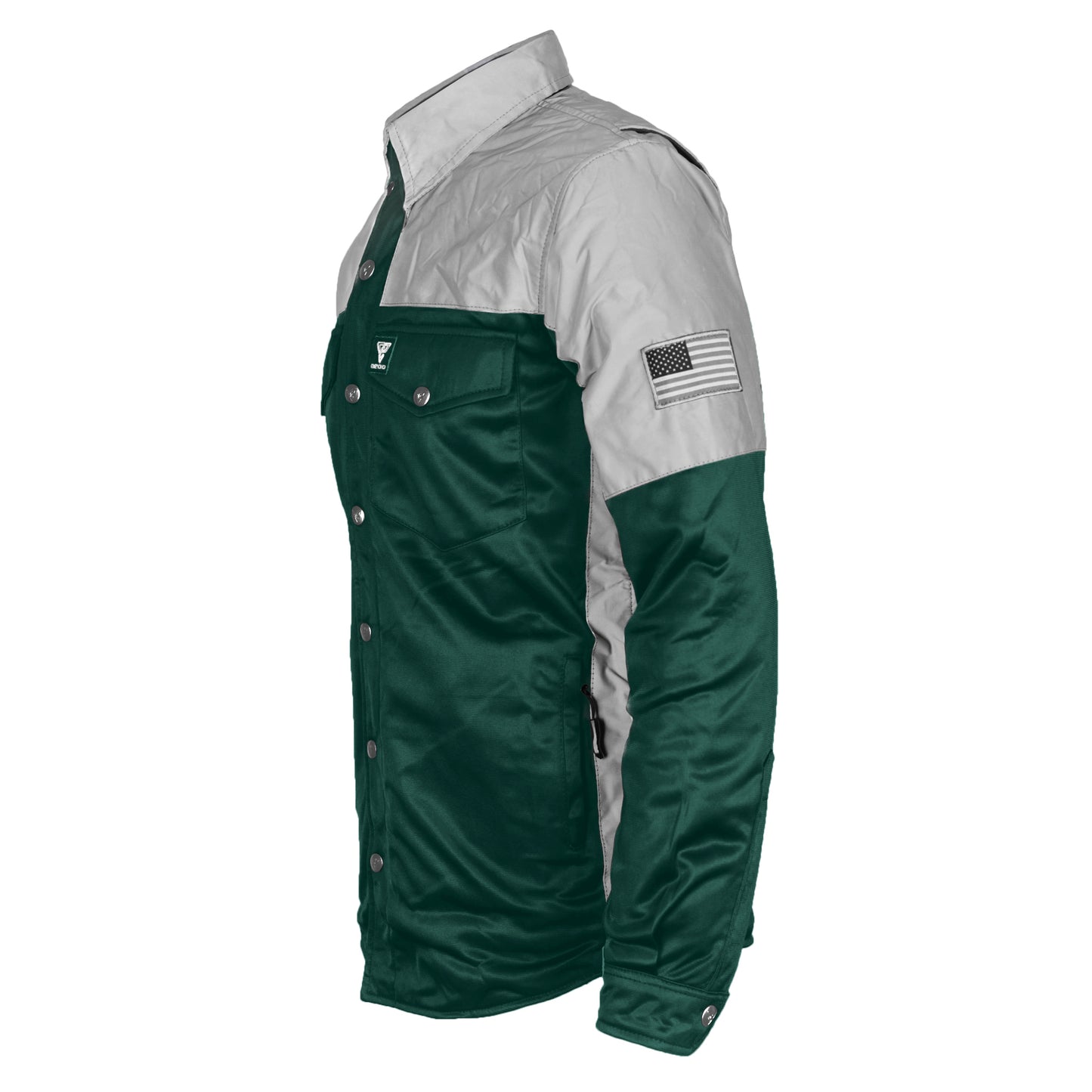 Ultra Reflective Shirt - Dark Green Eclipse with Pads