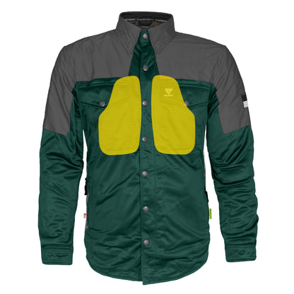 Ultra Reflective Shirt - Dark Green Nebula with Pads