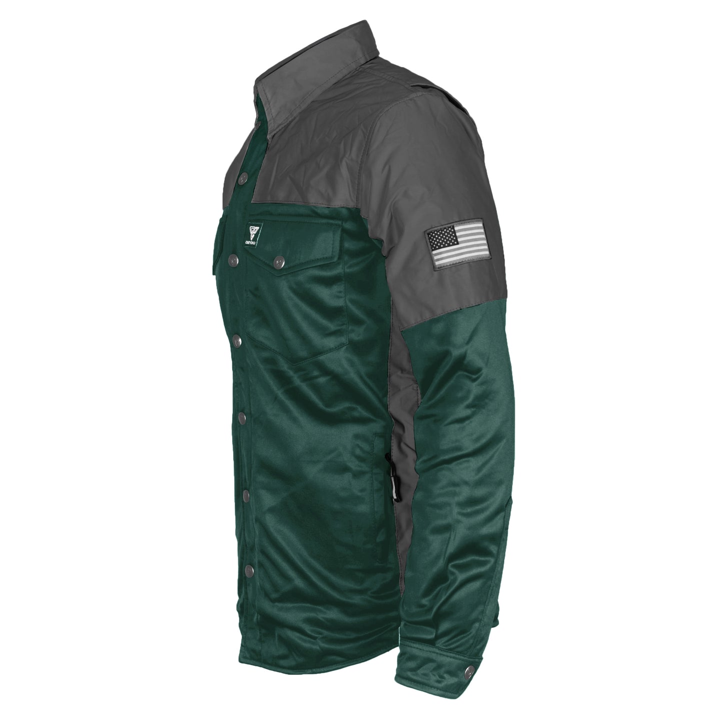 Ultra Reflective Shirt - Dark Green Nebula with Pads