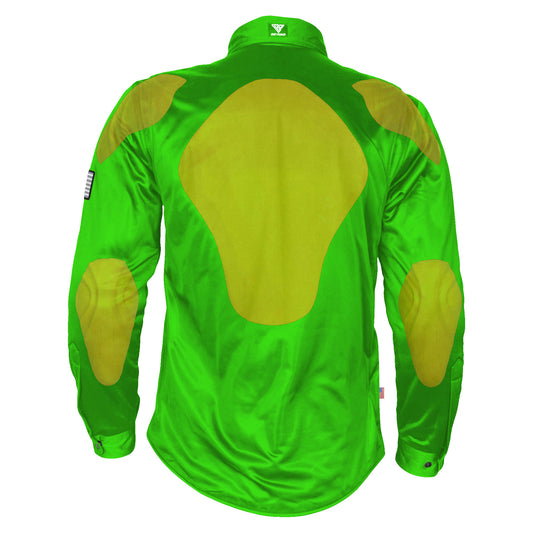 Ultra Protective Shirt - Green Solid with Pads
