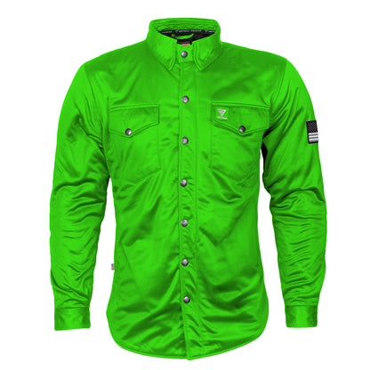 Ultra Protective Shirt - Green Solid with Pads
