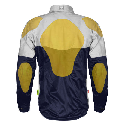 Ultra Reflective Shirt - Navy Blue Eclipse with Pads
