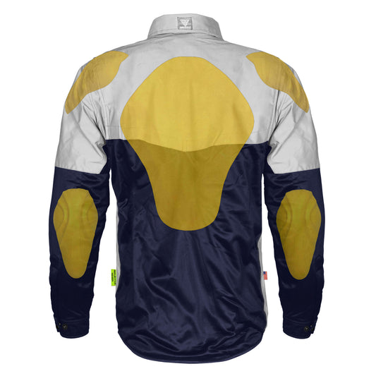 Ultra Reflective Shirt - Navy Blue Eclipse with Pads