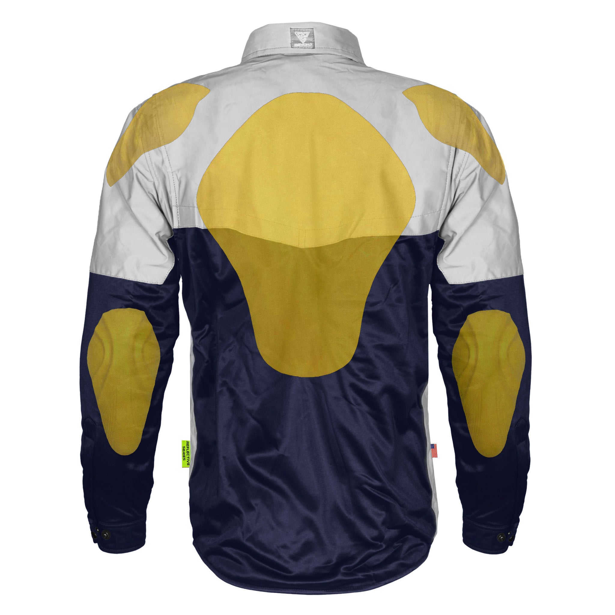 Ultra Reflective Shirt - Navy Blue Eclipse with Pads