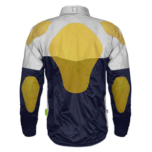 Ultra Reflective Shirt - Navy Blue Eclipse with Pads