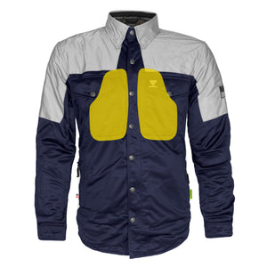 Ultra Reflective Shirt - Navy Blue Eclipse with Pads