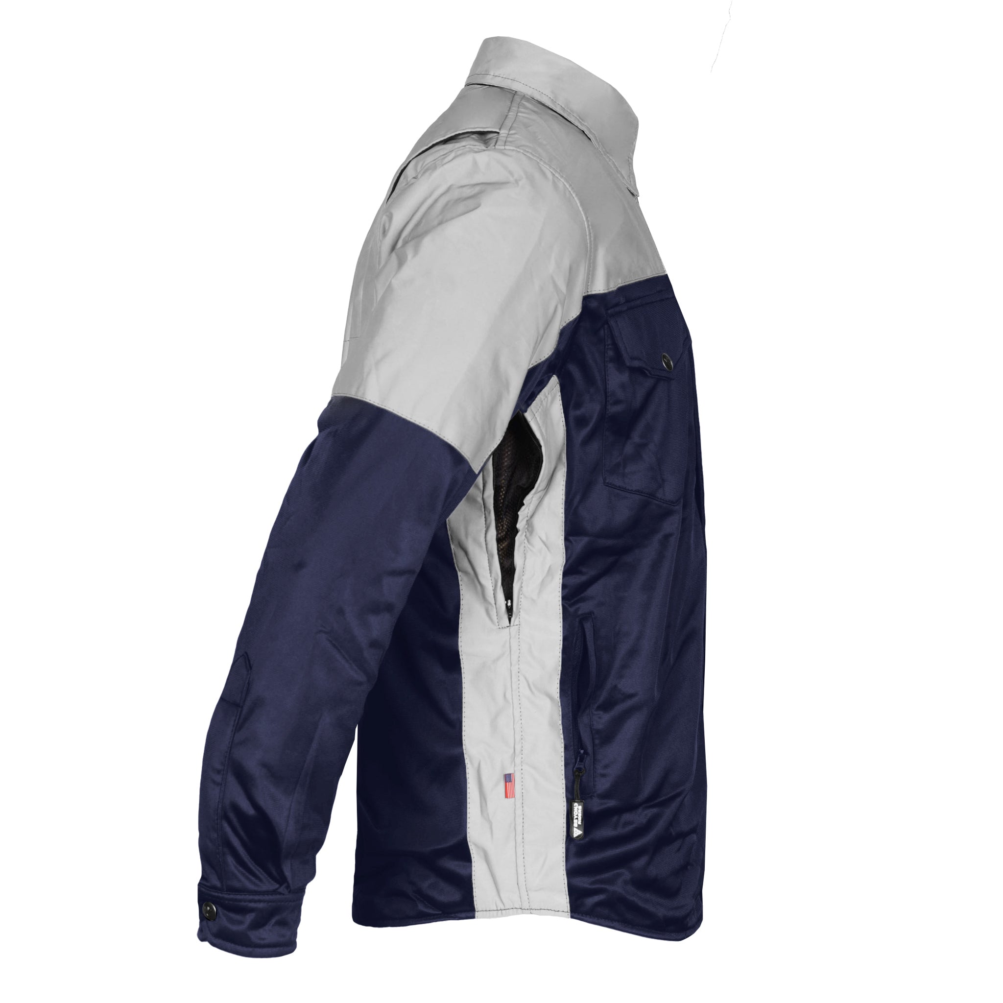 Ultra Reflective Shirt - Navy Blue Eclipse with Pads