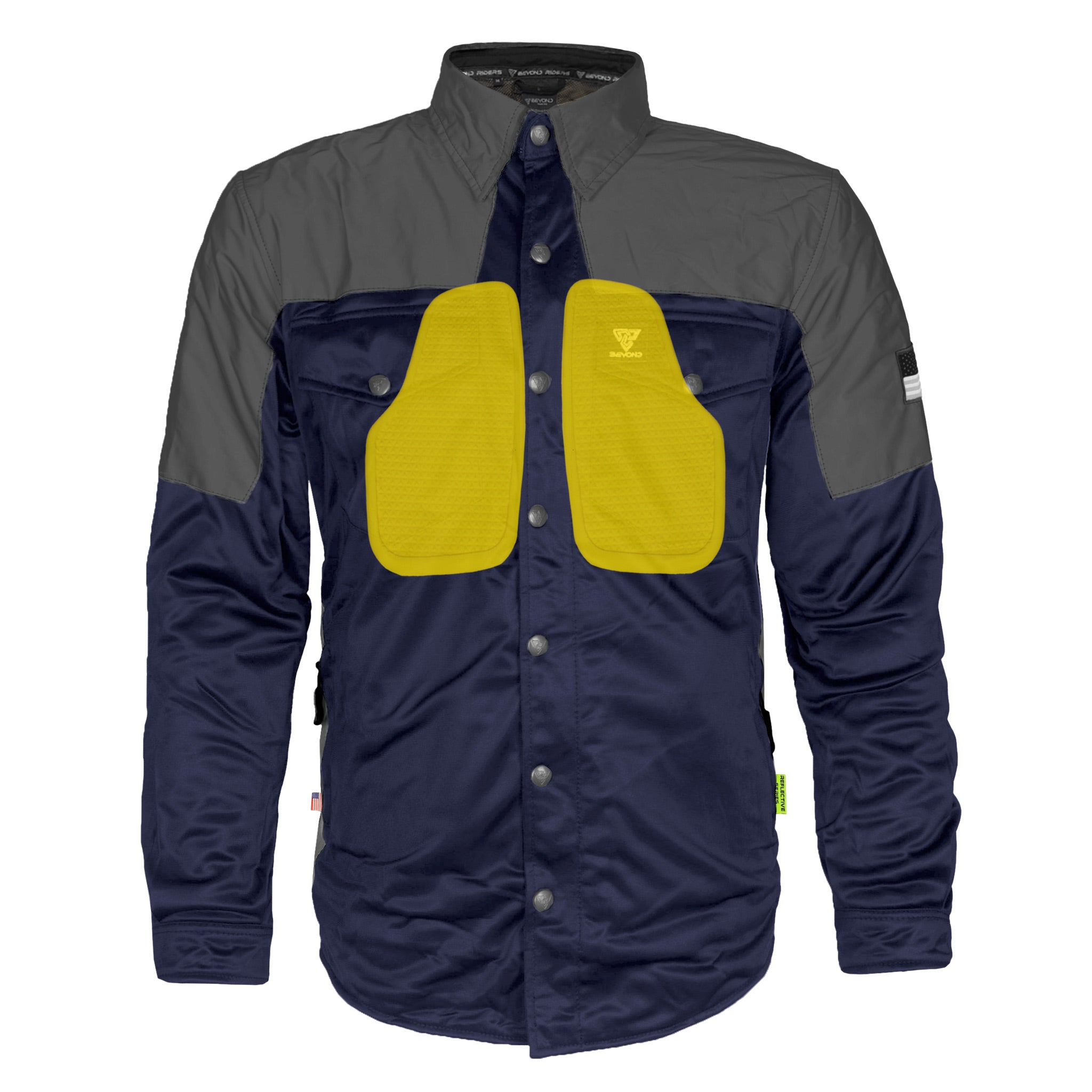 Ultra Reflective Shirt - Navy Blue Nebula with Pads