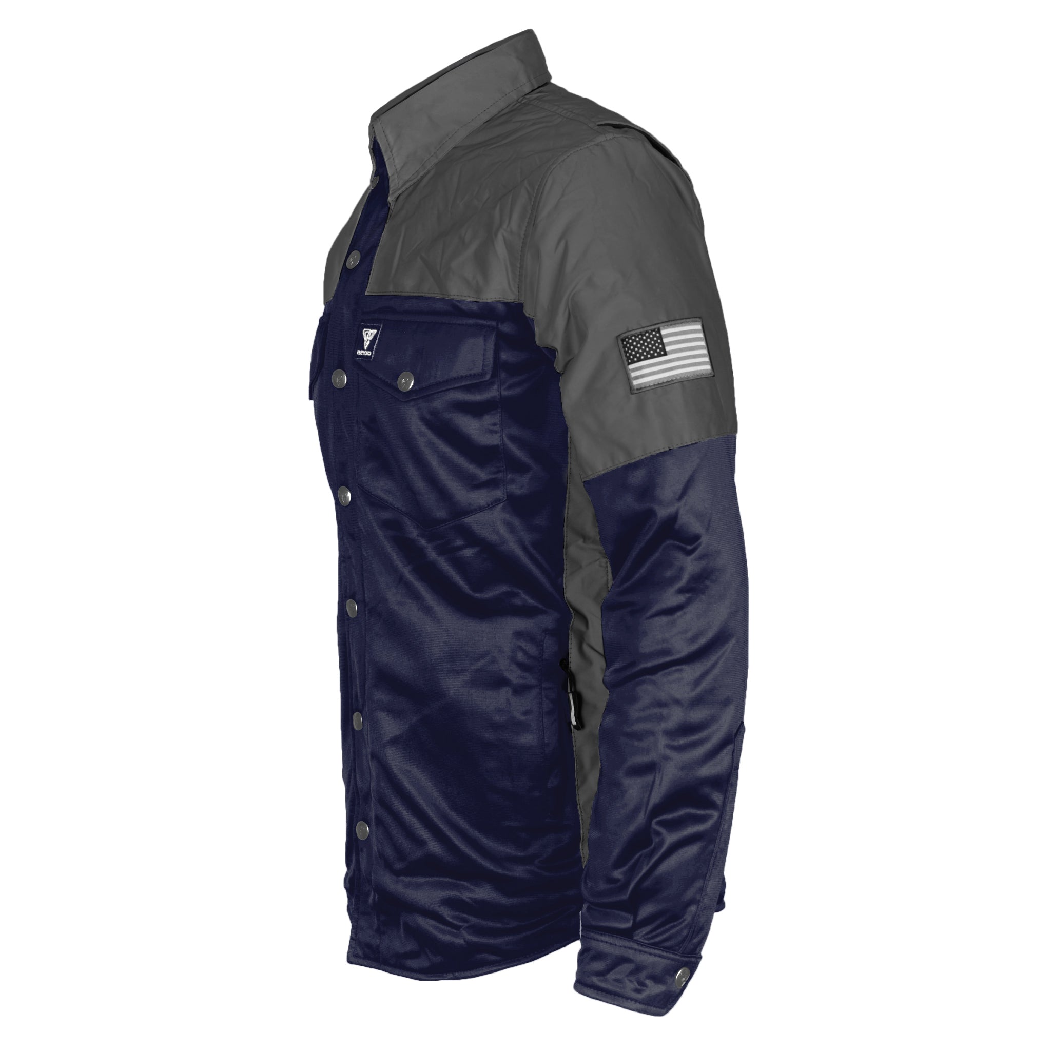 Ultra Reflective Shirt - Navy Blue Nebula with Pads