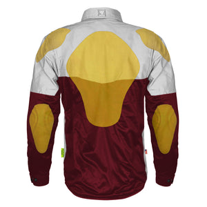 Ultra Reflective Shirt - Red Maroon Eclipse with Pads