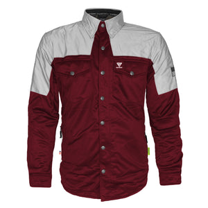 Ultra Reflective Shirt - Red Maroon Eclipse with Pads
