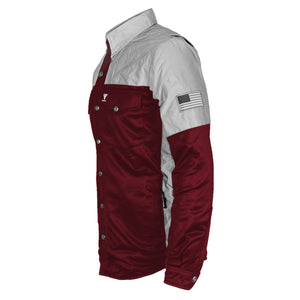 Ultra Reflective Shirt - Red Maroon Eclipse with Pads