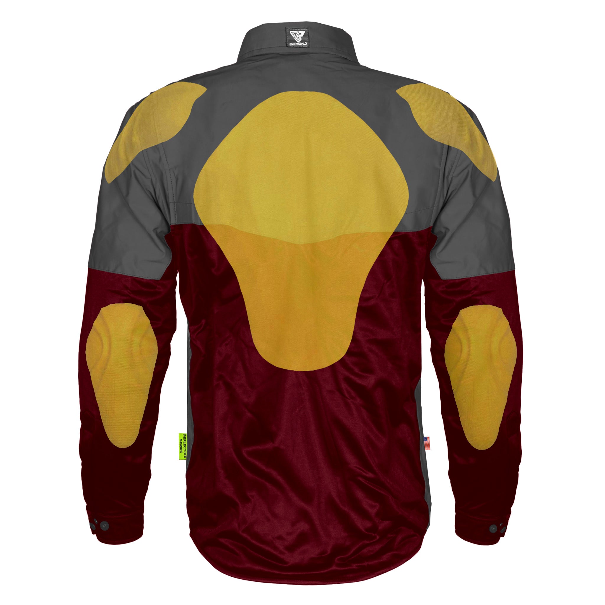 Ultra Reflective Shirt - Red Maroon Nebula with Pads