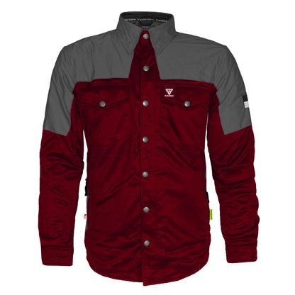 Ultra Reflective Shirt - Red Maroon Nebula with Pads