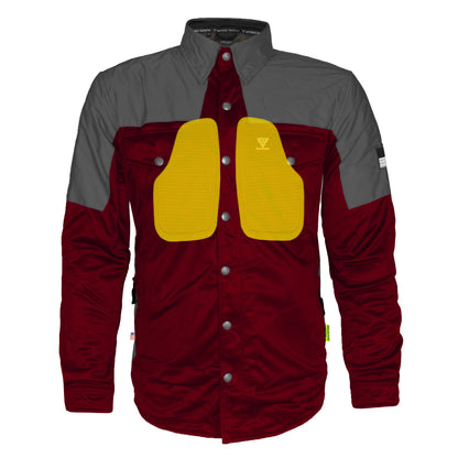 Ultra Reflective Shirt - Red Maroon Nebula with Pads
