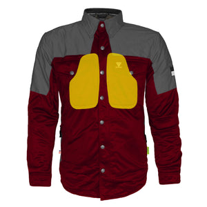 Ultra Reflective Shirt - Red Maroon Nebula with Pads