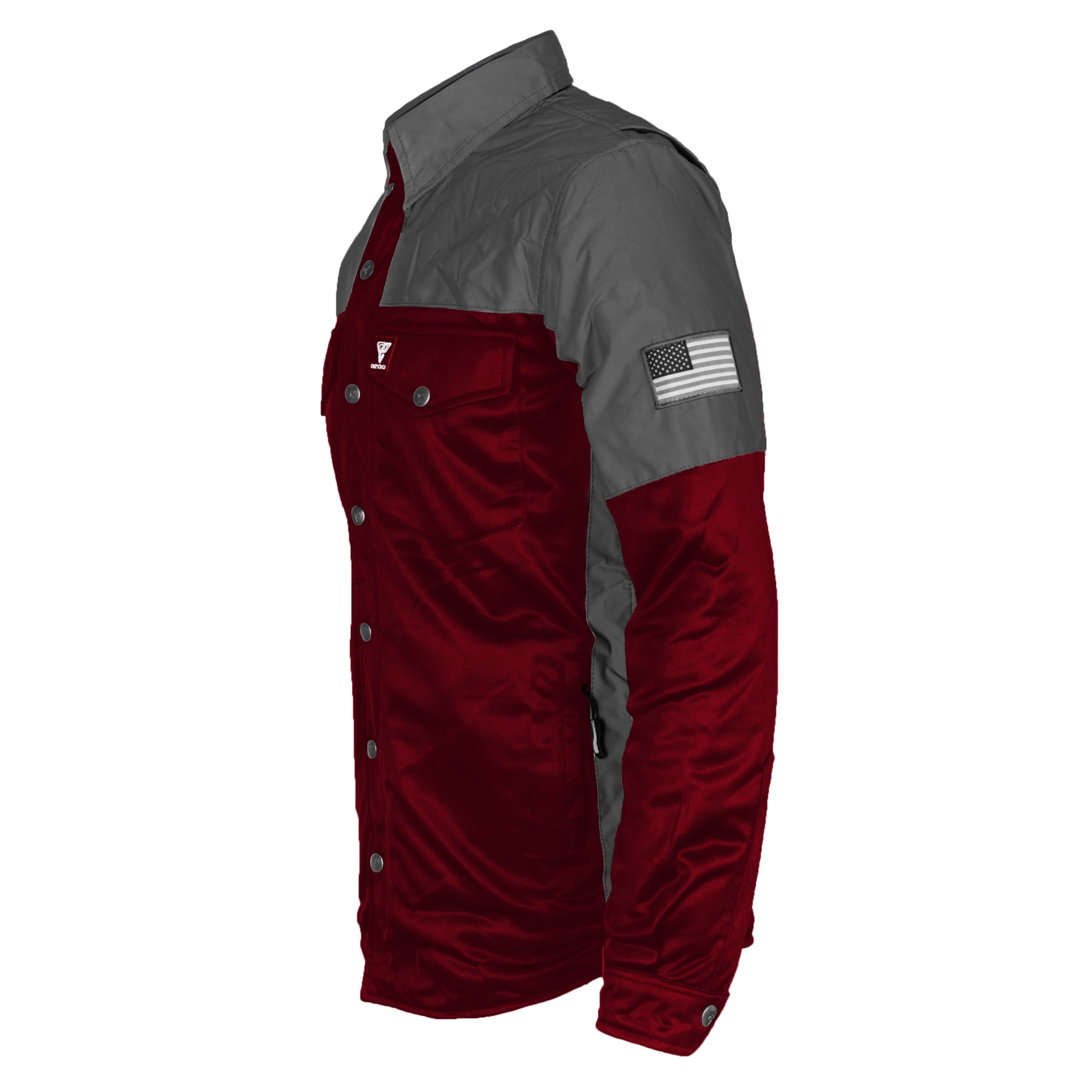 Ultra Reflective Shirt - Red Maroon Nebula with Pads