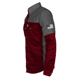 Ultra Reflective Shirt - Red Maroon Nebula with Pads