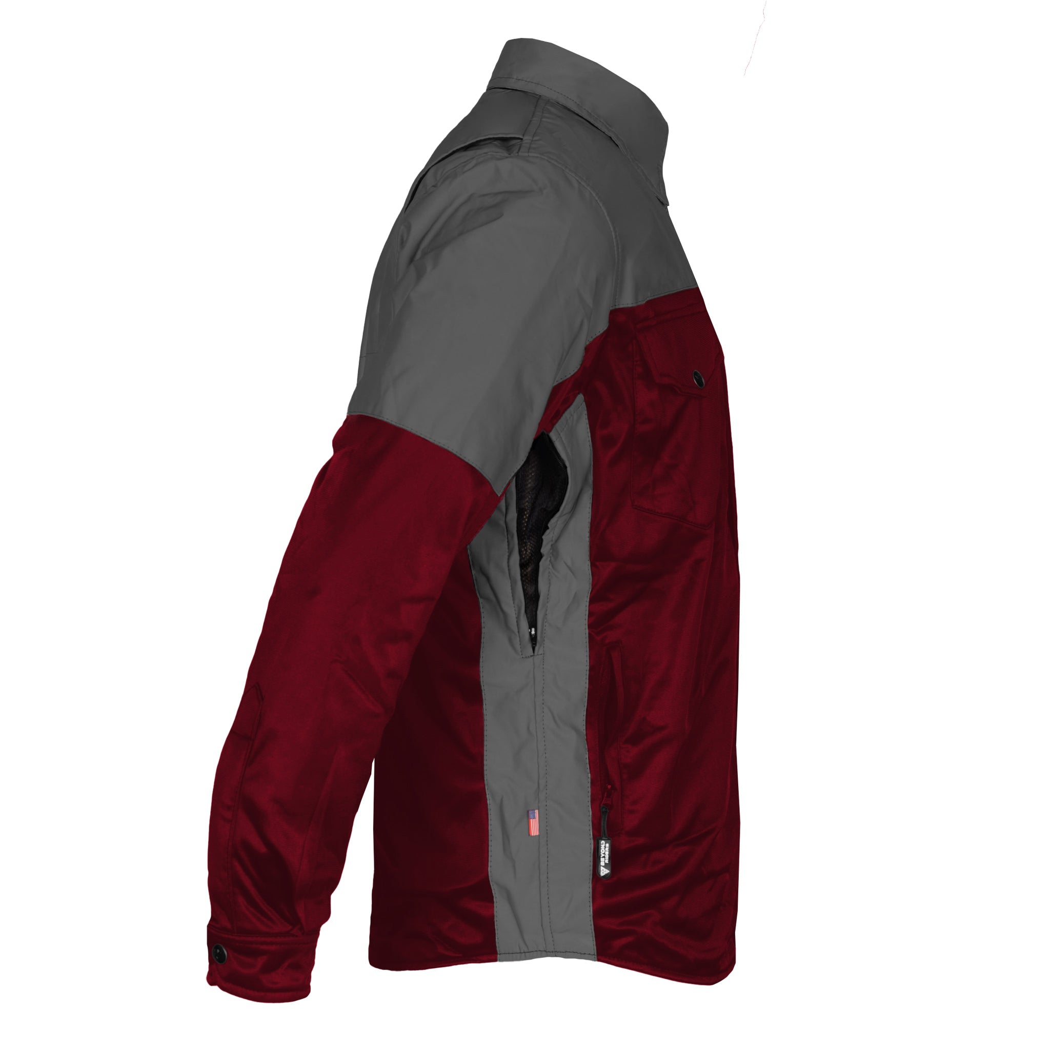 Ultra Reflective Shirt - Red Maroon Nebula with Pads