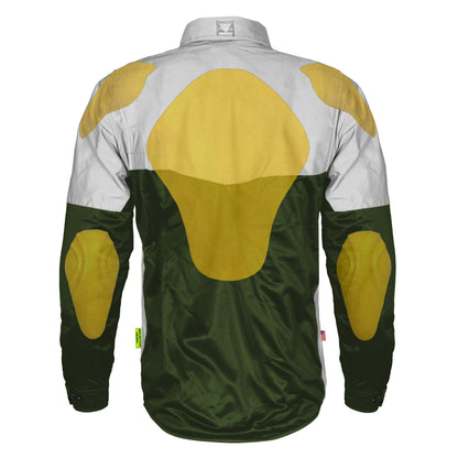 Ultra Reflective Shirt - Army Green Eclipse with Pads