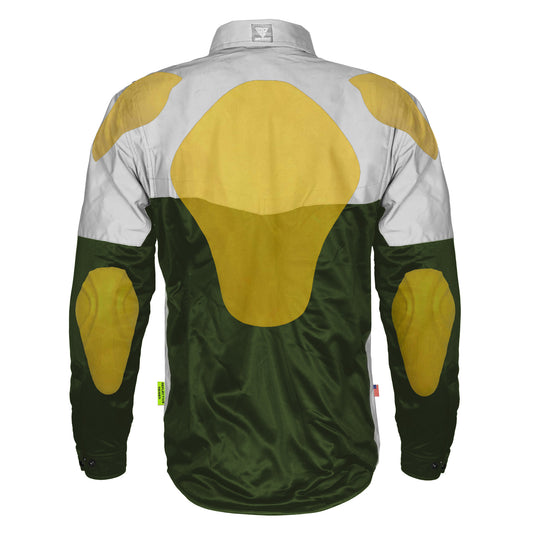Ultra Reflective Shirt - Army Green Eclipse with Pads