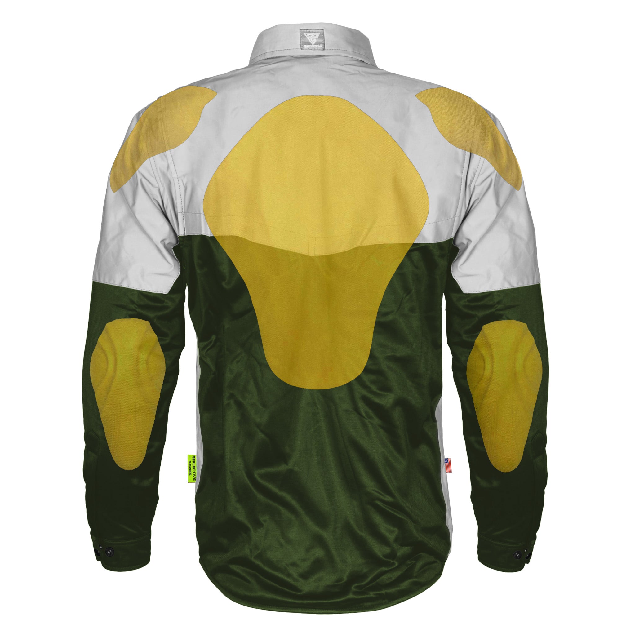 Ultra Reflective Shirt - Army Green Eclipse with Pads