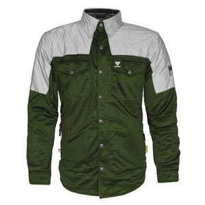 Ultra Reflective Shirt - Army Green Eclipse with Pads