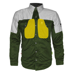 Ultra Reflective Shirt - Army Green Eclipse with Pads