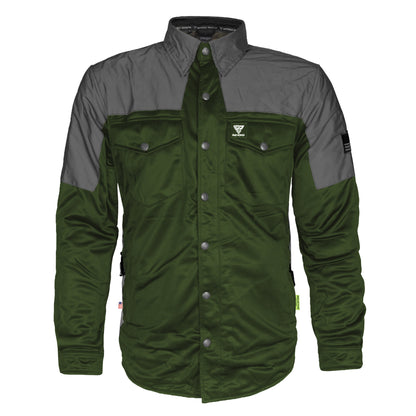 Ultra Reflective Shirt - Army Green Nebula with Pads