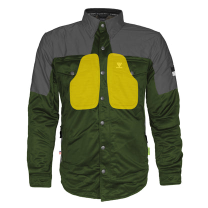 Ultra Reflective Shirt - Army Green Nebula with Pads