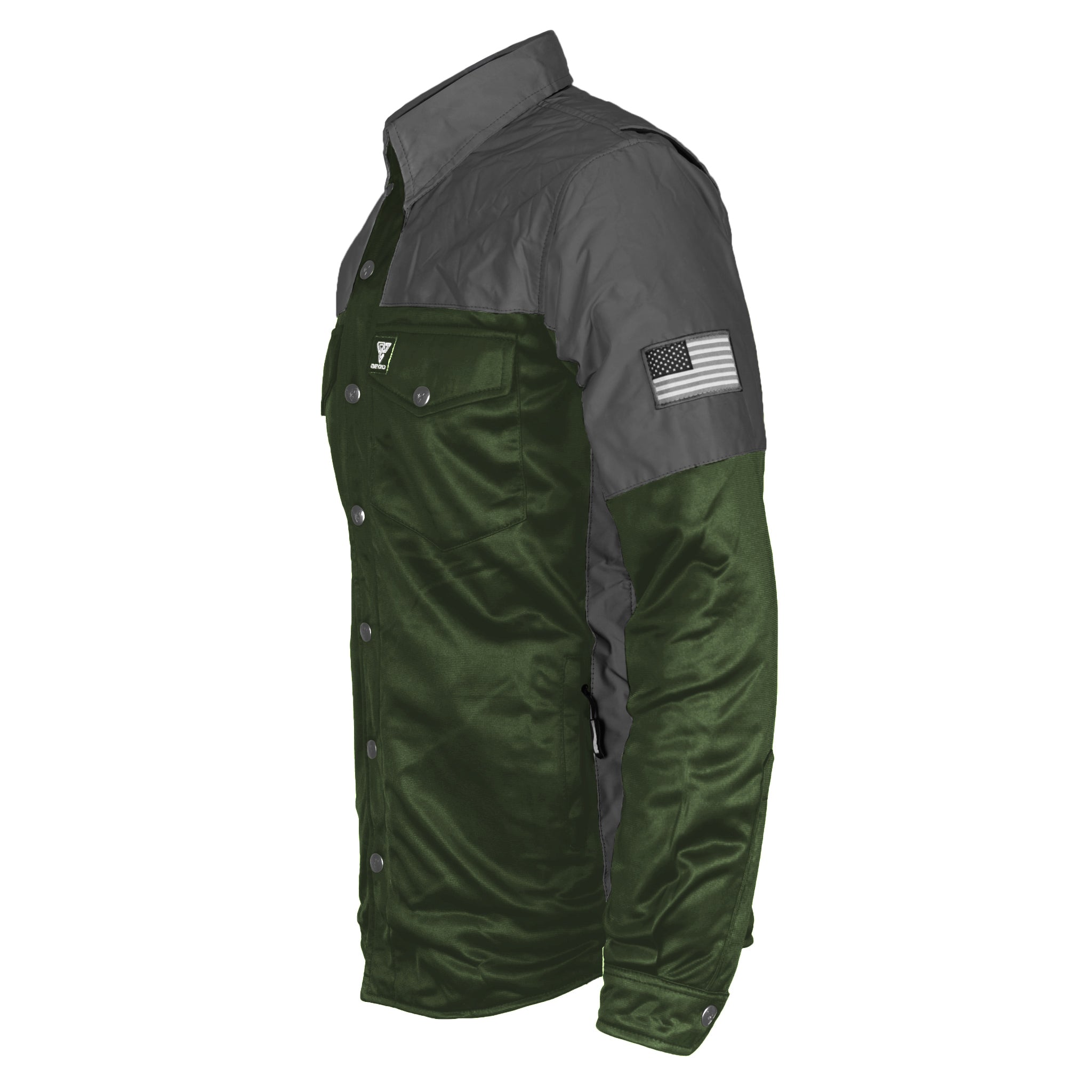 Ultra Reflective Shirt - Army Green Nebula with Pads