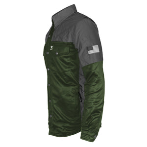Ultra Reflective Shirt - Army Green Nebula with Pads