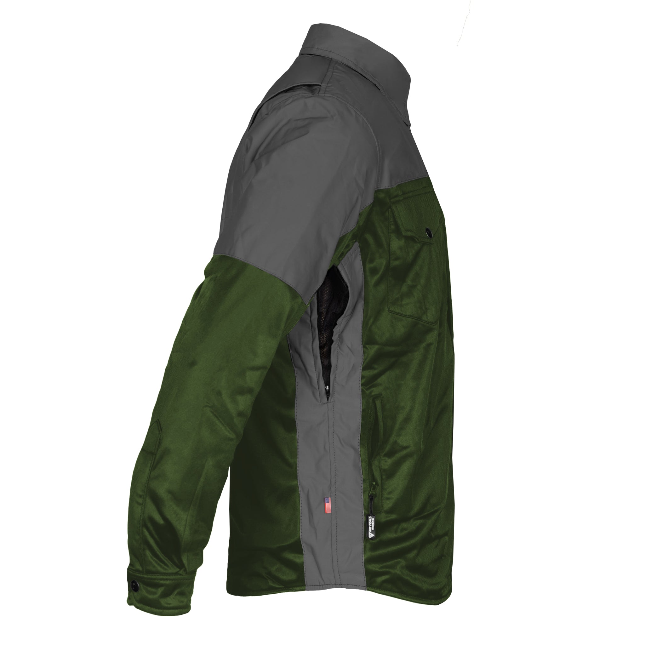 Ultra Reflective Shirt - Army Green Nebula with Pads