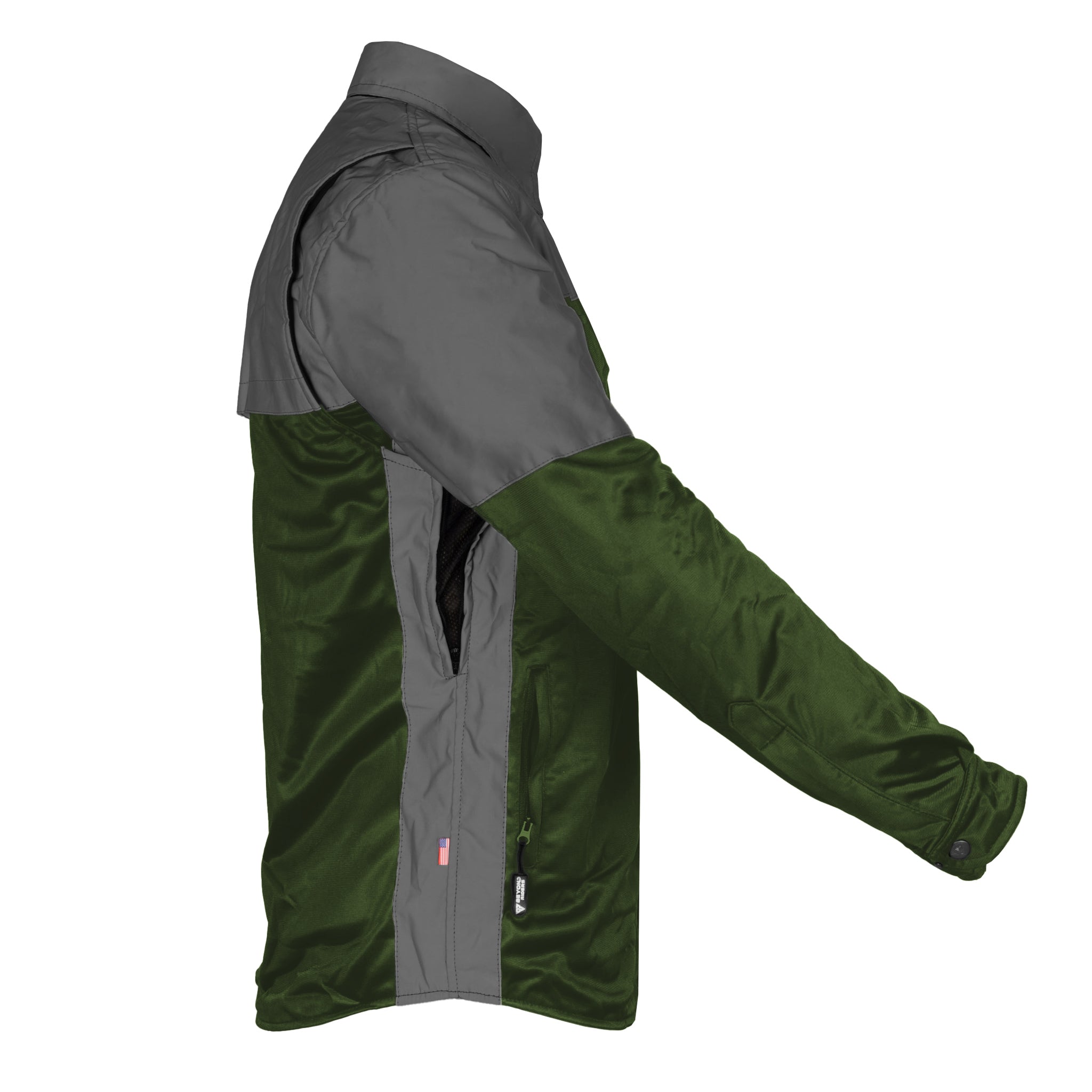Ultra Reflective Shirt - Army Green Nebula with Pads