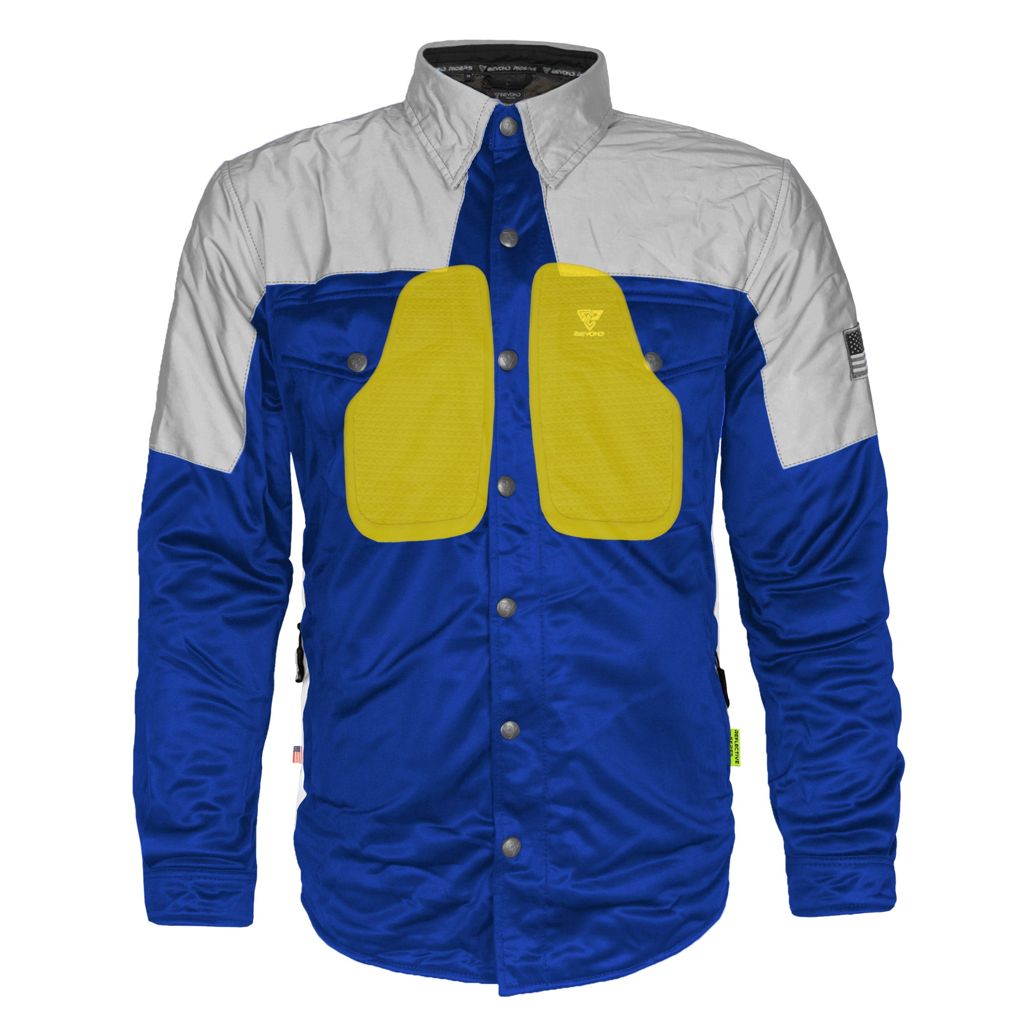 Ultra Reflective Shirt - Blue Eclipse with Pads