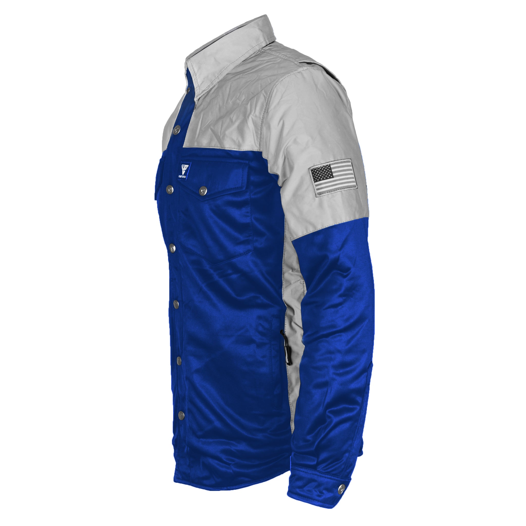 Ultra Reflective Shirt - Blue Eclipse with Pads