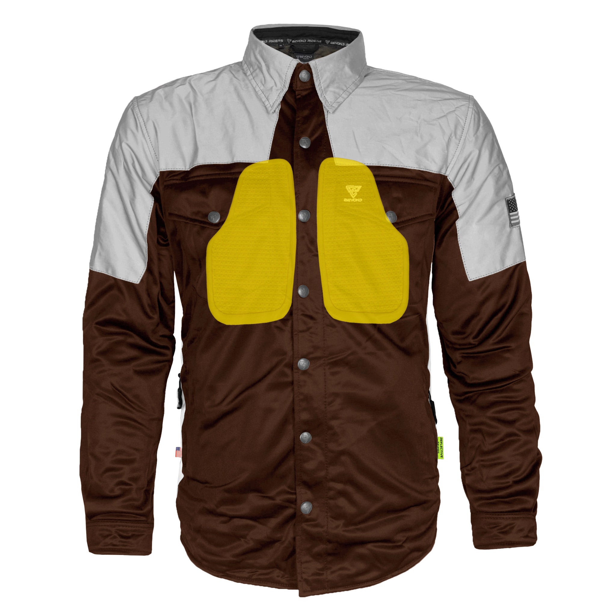 Ultra Reflective Shirt - Brown Eclipse with Pads